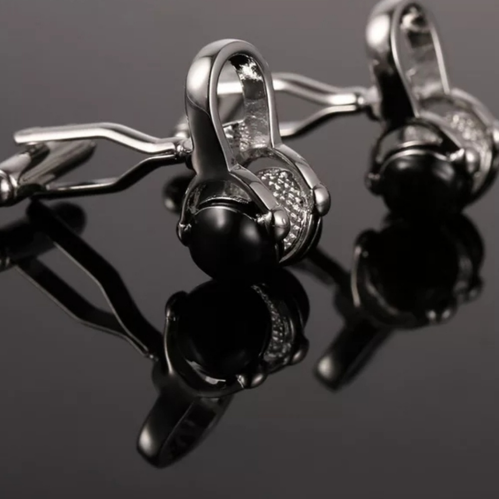 DJ Headphone Cuff Links - Picture 2 of 3